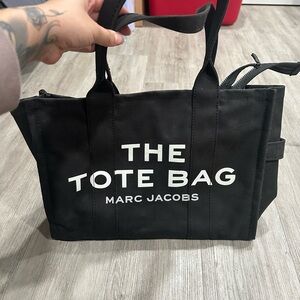 Marc Jacobs Black Canvas Tote Bag